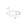 Питание боковое к треку LIGHTSTAR QUATTRO 504116-FRPS