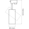 Светильник светодиодный для 1-фазного трека LIGHTSTAR VOLTA 227236